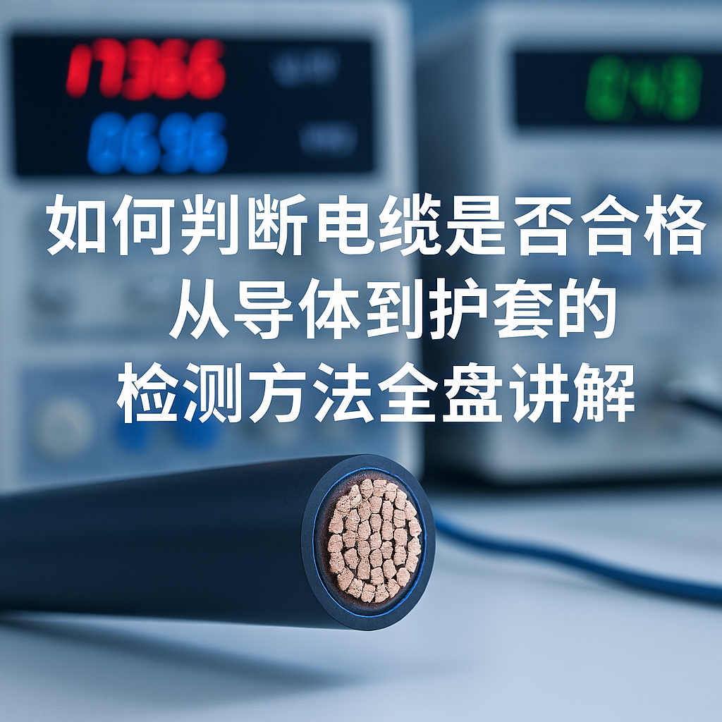 若何判断电缆是否合格？从导体到护套的检测步骤全盘解说