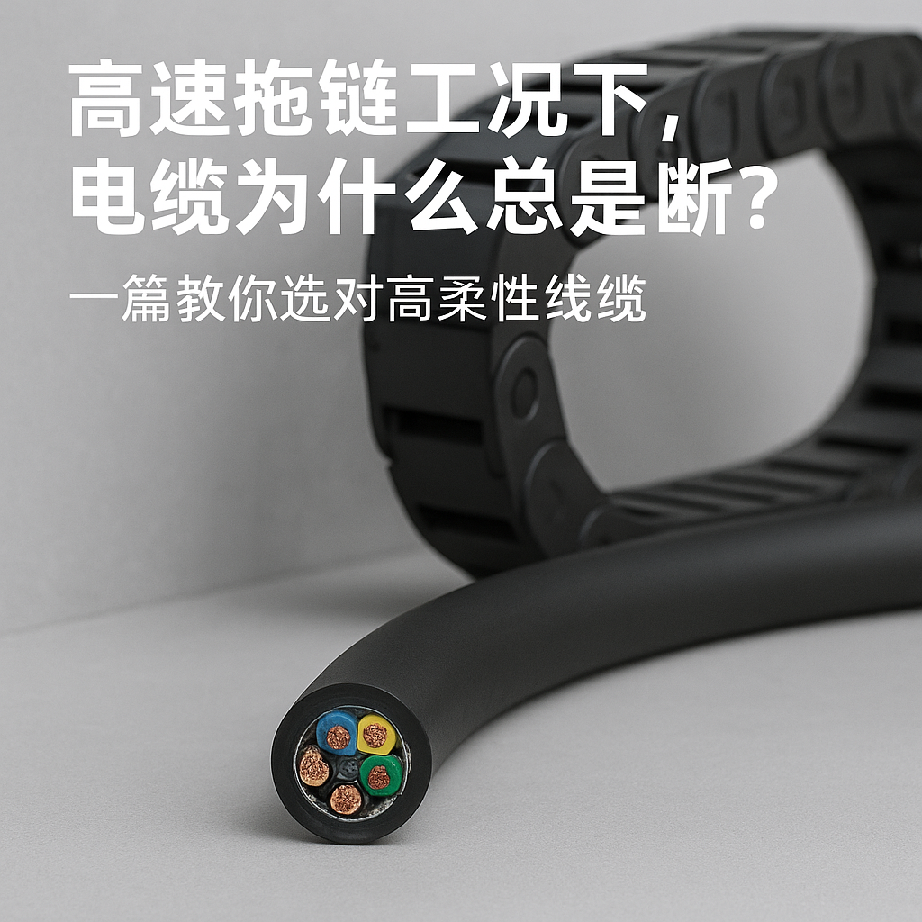 高快拖链工况下，电缆为什么总是断？一篇教你选对高柔性线缆