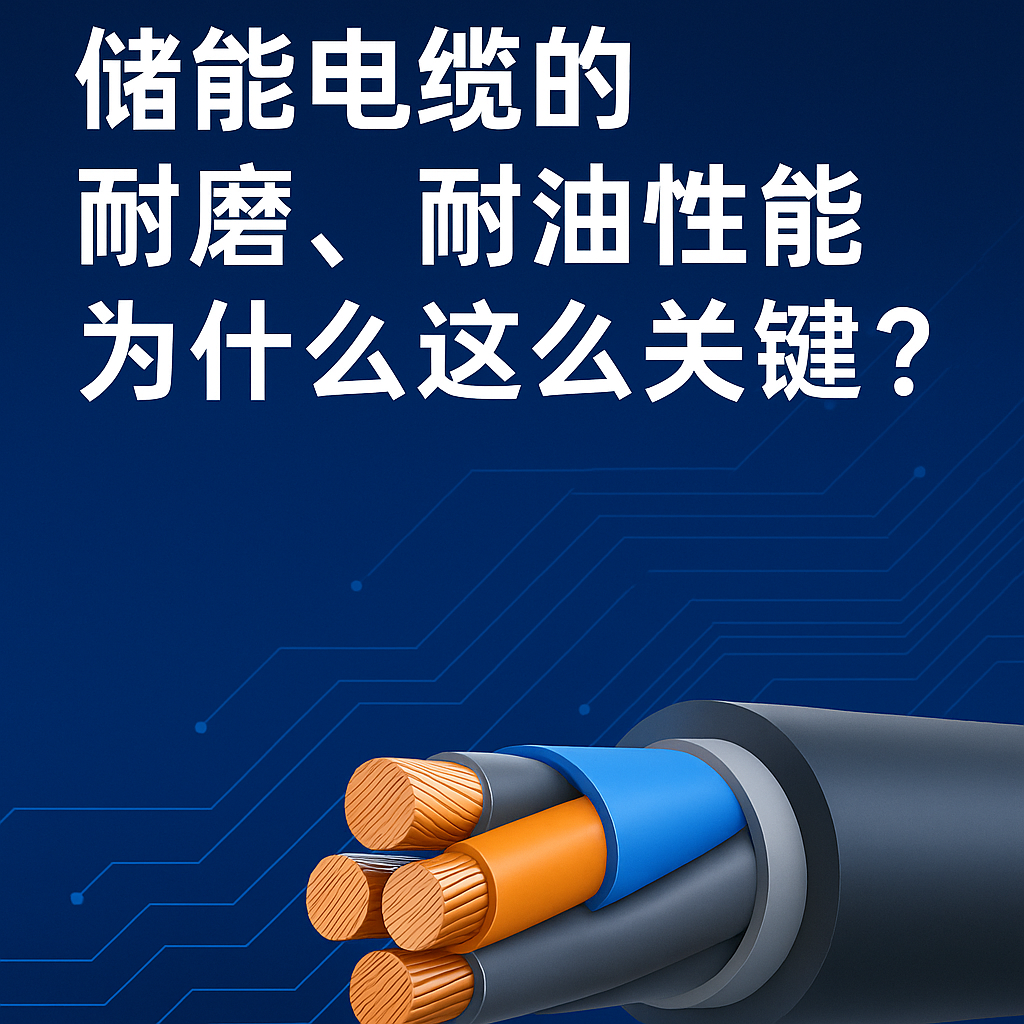 储能电缆的耐磨、耐油机能为什么这么关键？真实工况通知你答案